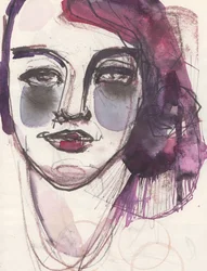 Sketchbook 17, 2024 (pintura al temple, pluma, lápiz de color sobre papel)