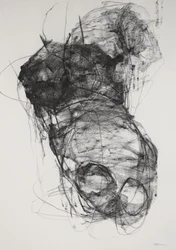 Torso 3, 2022 (carboncillo sobre papel)