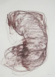 Torso 5, 2022 (carboncillo sobre papel)
