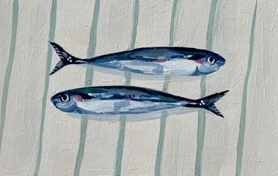 Dos peces azules