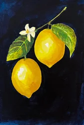 Limones de colores vivos