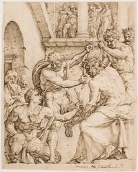 Cristo Coronado con Espinas, c. 1548