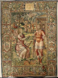 Historia de Gedeón, finales del siglo XVI (seda y lana)
