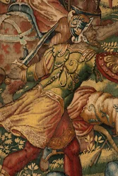Historia de Gedeón, finales del siglo XVI (seda y lana)