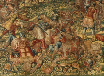 Historia de Gedeón, finales del siglo XVI (seda y lana)