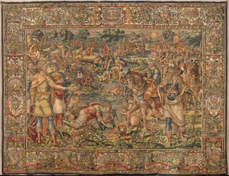 Historia de Gedeón, finales del siglo XVI (seda y lana)
