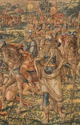 Historia de Gedeón, finales del siglo XVI (seda y lana)