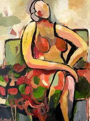 Figura de desnudo a todo color