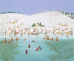 En el lago congelado, 1987