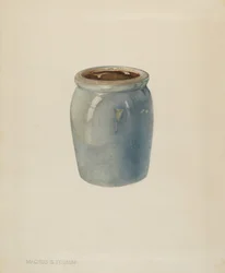 Tarro de mermelada de cerámica, c. 1938