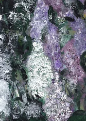 Cuadro abstracto de lilas