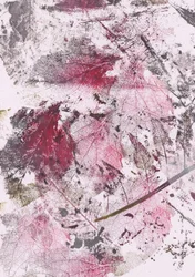 Impresiones de hoja carmesí