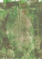 Impresión de hoja orgánica