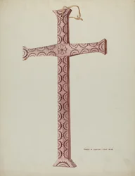 Cruz de cedro, c. 1937