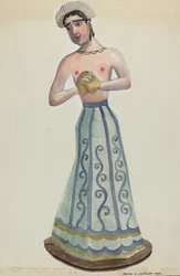 Santa Una de Ocho Vírgenes Vista Frontal, c. 1937