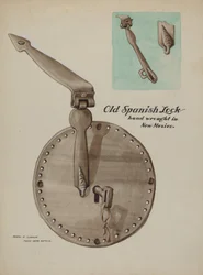Cerradura española, c. 1937