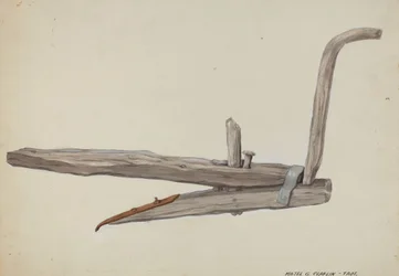 Arado de madera, c. 1937