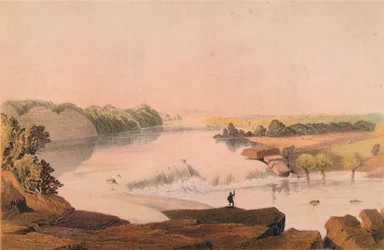 Cataratas del Río Salado, 1857-1859