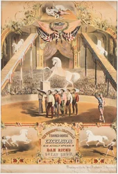 El maravilloso y bellamente entrenado caballo Excelsior, c.1840