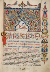 Página de incipit decorada