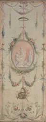 Panel decorativo uno de un par