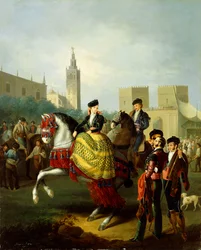Figuras elegantes en Sevilla