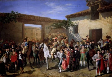Patio de Caballos en la Antigua Plaza de Toros de Madrid