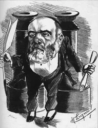 Caricatura del crítico dramático Francisque Sarcey