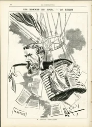 Ilustración de Manuel Luque en La Caricature (1880)