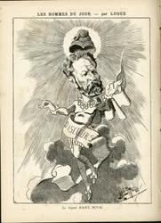 Ilustración de Manuel Luque en La Caricature (1880)
