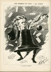 Ilustración de Manuel Luque (1854-1919) para la portada de La Caricature (1880)