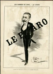 Ilustración de Manuel Luque en La Caricature (1880)