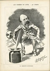 Ilustración de Manuel Luque en La Caricature (1880)