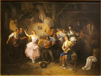 Bailarina en una taberna