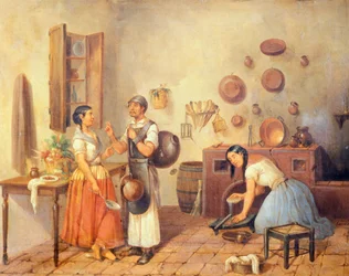 México, Una cocina mexicana típica por Manuel Serrano