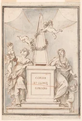 Diseño para una pintura monocroma, Iglesia de Corpus Domini, Bolonia, Italia