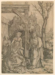 Cristo despidiéndose de su madre