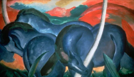 Caballos azules