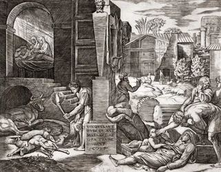 La peste (grabado)