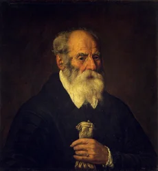 Viejo con guante