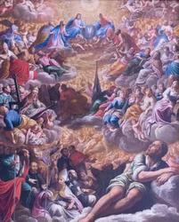 Paraíso, antes de 1621, Marcantonio Bassetti (óleo sobre lienzo)
