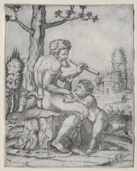 Fauno y niño, c. 1509