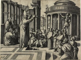 San Pablo predicando en Atenas
