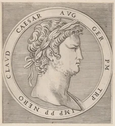 Speculum Romanae Magnificentiae: Nerón, de Los Doce Césares, ca. 1500-1534