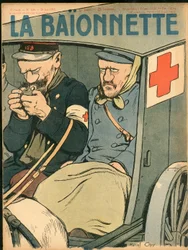 Portada de La Baionnette, Satírico en colores