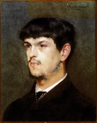 Retrato del compositor francés Claude Debussy