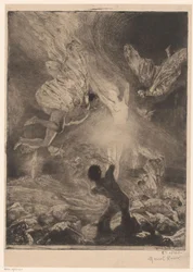 Llama en forma de mujer, rodeada de hombres con alas que arden y se estrellan
Femme flamme
Girl of pleasure (título de la serie)
Fille de Joïe (título de la serie en el objeto)