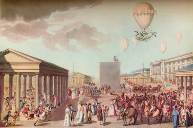 Fiesta de la consagración y coronación de Sus Majestades Imperiales, hacia 1804