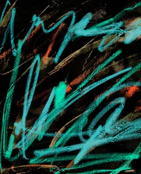 Escritura electrónica, 2021 (técnica mixta sobre lienzo)