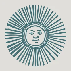 Sol Invictus, 2023 (linóleo sobre papel)
